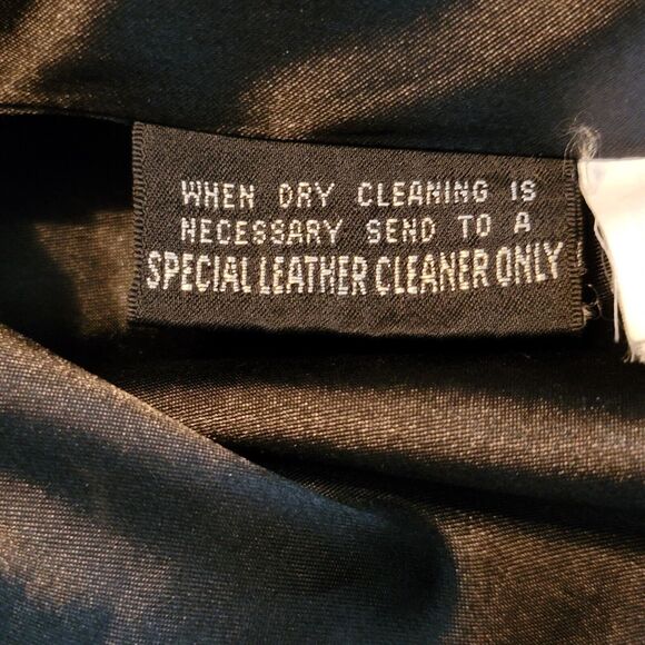 Wilsons Maxima Womens Black Leather Jacket Large VTG 90s Button Front Pockets - Picture 9 of 13